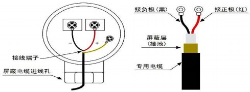 小口徑超聲波流量計(jì)探頭接線圖